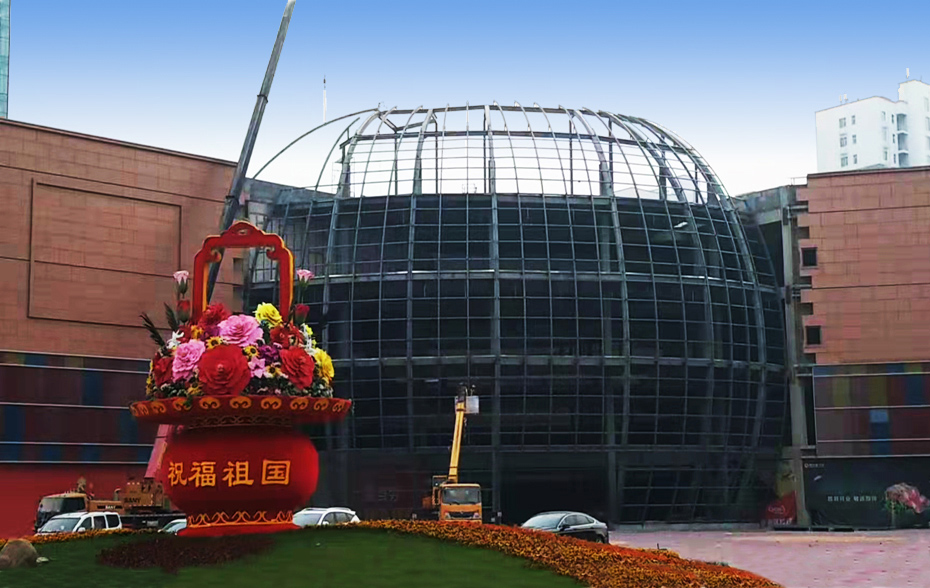 蔚蓝多层框架钢结构工程：项城恒太城商业综合体