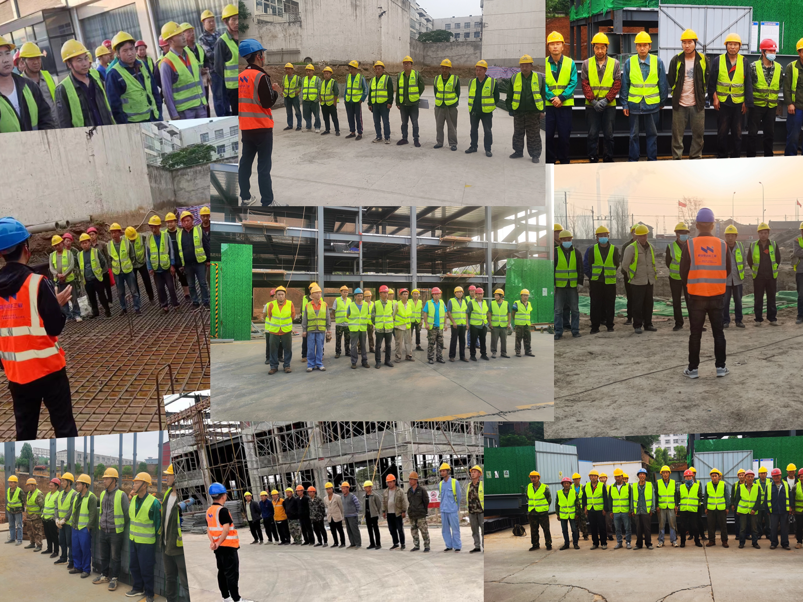 蔚蓝钢结构施工团队