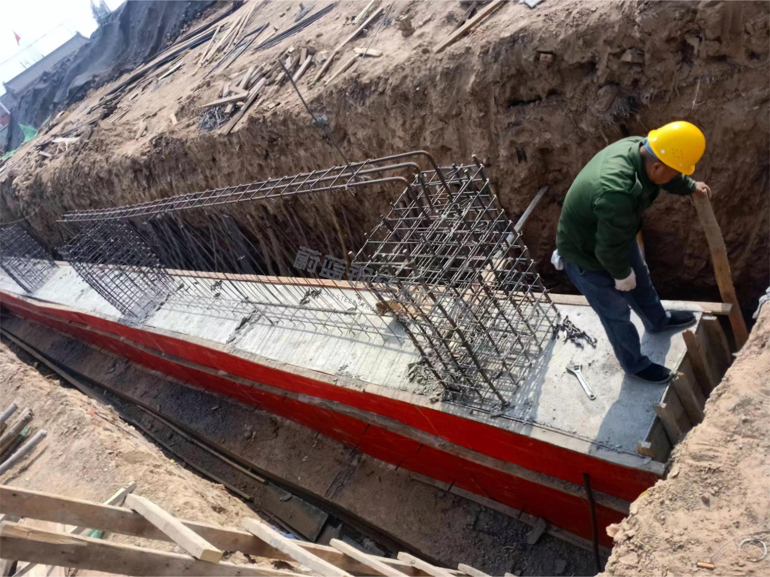 钢结构基础搭建